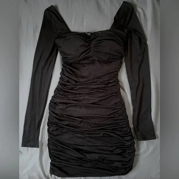 Express | Dresses | Body Contour Mini Long Sleeve Dress | Poshmark